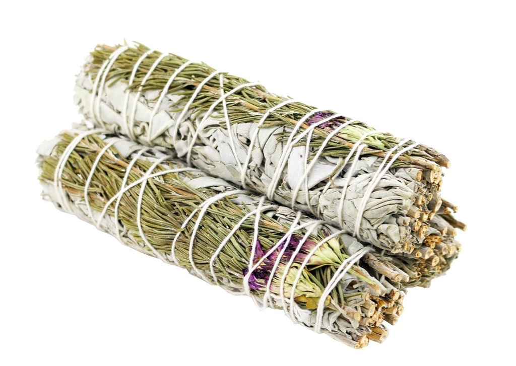 [92074] 6" Sweet Morning White Sage Smudge Stick