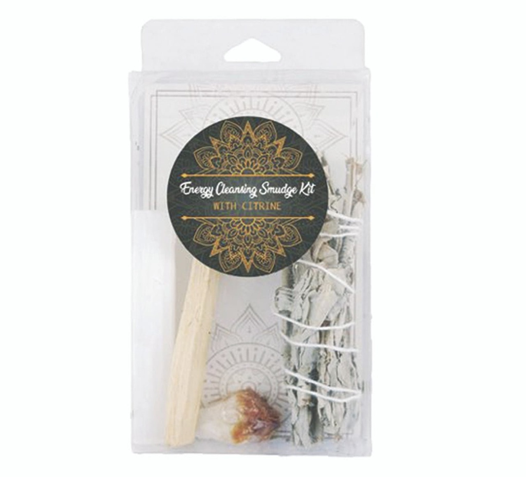 Energy Cleansing Smudge Kit w/ Citrine
