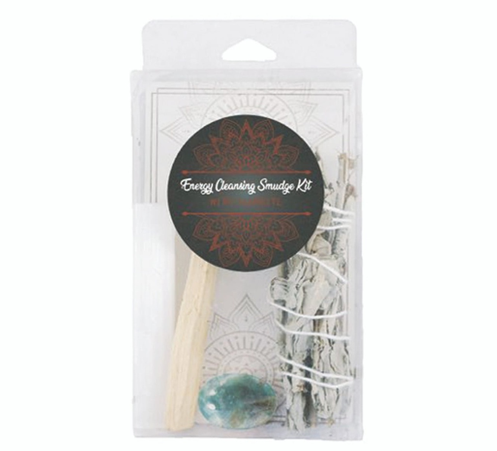 Energy Cleansing Smudge Kit w/ Fluorite