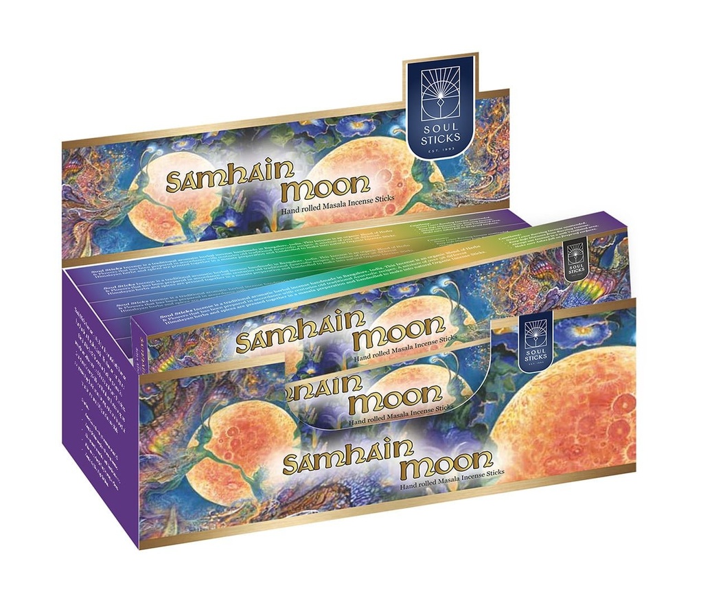 Soul Sticks Samhain Moon Masala Incense Sticks – 15g / 12-Pack Box