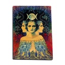 Moon Goddess Wooden Incense Ashcatcher – 3.5" x 5"