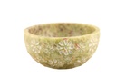 Floral Soapstone Smudge Bowl – 4"