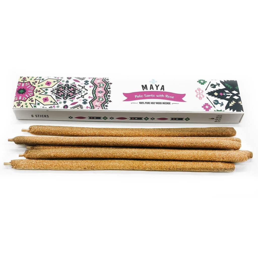 Maya Palo Santo w/ Rose Incense Sticks
