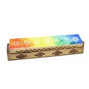 7 Chakras Wooden Incense Coffin Box