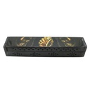Skull of Luck Black Wooden Incense Coffin Box