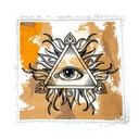 Evil Eye Meditation Altar Cloth Tapestry – 18" x 18"