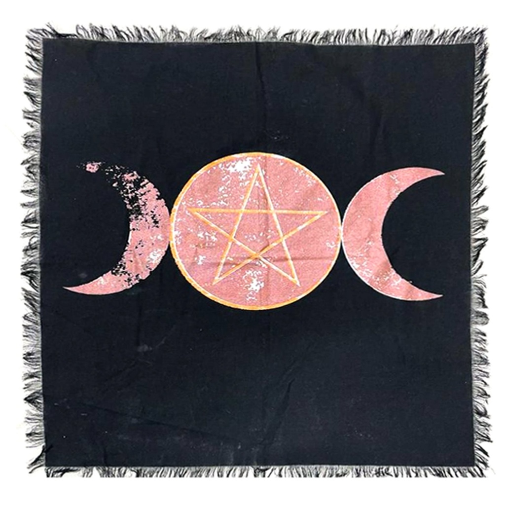 Triple Moon Altar Cloth Tapestry – 24" x 24"