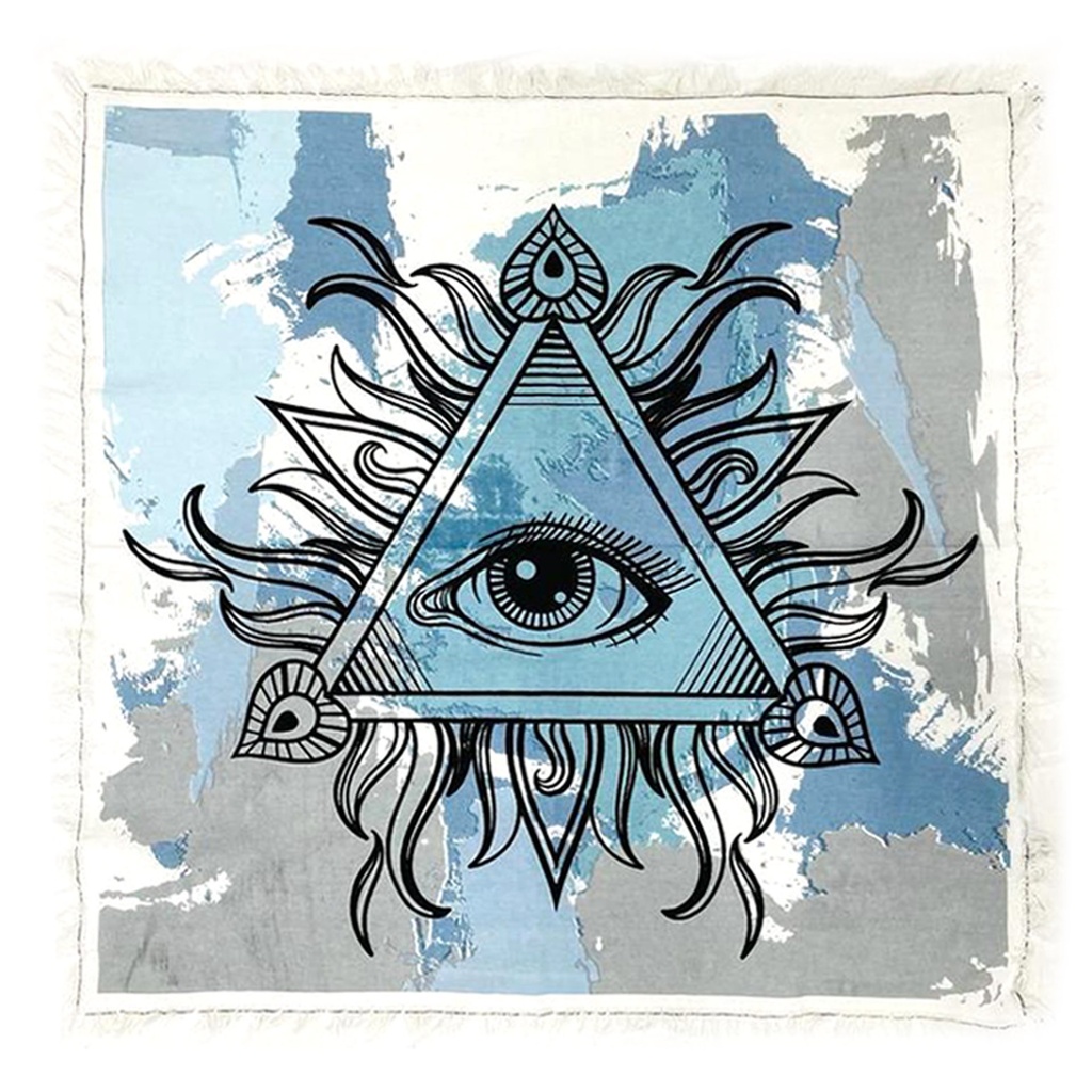 Evil Eye Altar Cloth Tapestry – 24" x 24"
