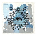 Evil Eye Altar Cloth Tapestry – 24" x 24"
