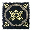 Triple Moon Altar Cloth Tapestry – 24" x 24"