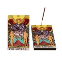 The Lovers Tarot Card Wooden Ash Catcher – 3" x 5"