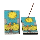 The Moon Tarot Card Wooden Ash Catcher – 3" x 5"