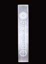 Seven Chakras Selenite Incense Ash Catcher (A) – 8"