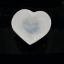 Heart Shaped Selenite Smudge Bowl – 4"