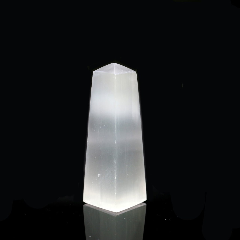 [94168] Obelisk Selenite Tower – 4"