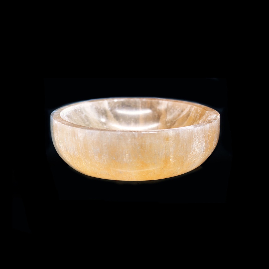 [94186] Orange Selenite Smudge Bowl – 5"