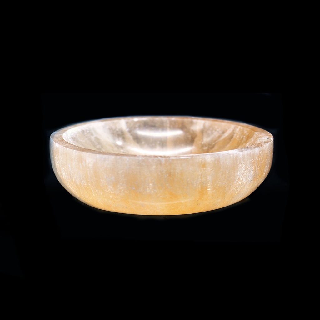 [94187] Orange Selenite Smudge Bowl – 6"