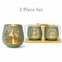 Laxmi Candle Holder – 4" / Set of 2