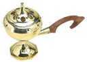 Brass Charcoal Burner with Handle – 7"