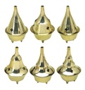 Brass Incense Cone Burners – 3" / Set of 6