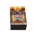 The Lovers Wooden Tarot Card Box – 6" x 4"