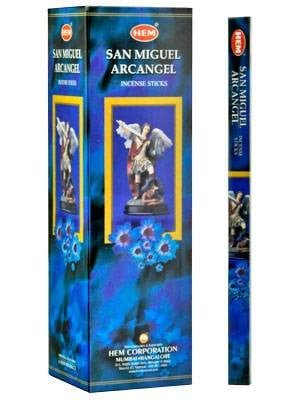 [H100- SANMIGUELARCHANGEL] HEM San Miguel Arcangel Square Incense Sticks – 25-Pack Box