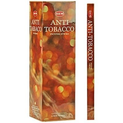 [H100-ANTITOBACCO] HEM Anti Tobacco Square Incense Sticks – 25-Pack Box