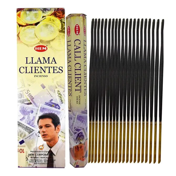 HEM Call Clients Square Incense Sticks – 25-Pack Box