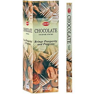 HEM Chocolate Square Incense Sticks – 25-Pack Box