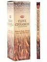 HEM Clove Cinnamon Square Incense Sticks – 25-Pack Box