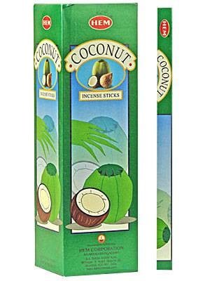 HEM Coconut Square Incense Sticks – 25-Pack Box