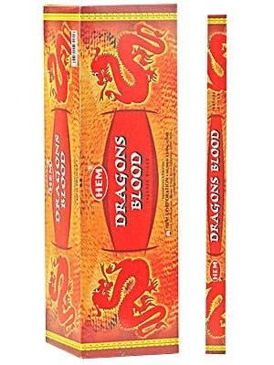 HEM Dragon's Blood Square Incense Sticks – 25-Pack Box