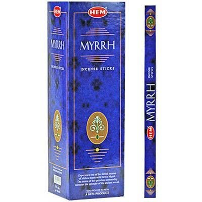 HEM Myrrh Square Incense Sticks – 25-Pack Box