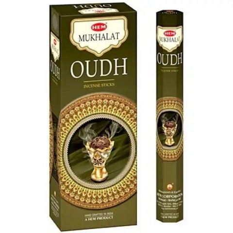 HEM Oudh Square Incense Sticks – 25-Pack Box