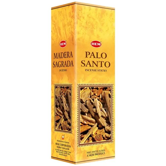 HEM Palo Santo Square Incense Sticks – 25-Pack Box