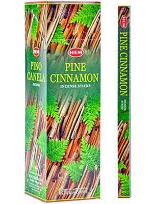 HEM Pine Cinnamon Square Incense Sticks – 25-Pack Box