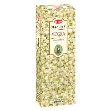 HEM Precious Mogra Square Incense Sticks – 25-Pack Box