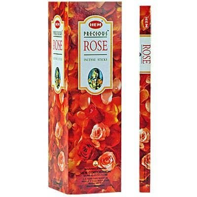 HEM Precious Rose Square Incense Sticks – 25-Pack Box