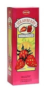HEM Strawberry Square Incense Sticks – 25-Pack Box