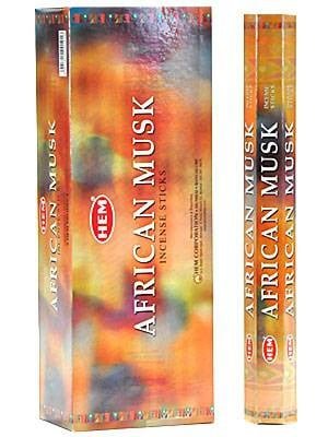 HEM African Musk Hexa Incense Sticks – 6-Pack Box