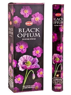 HEM Black Opium Hexa Incense Sticks – 6-Pack Box