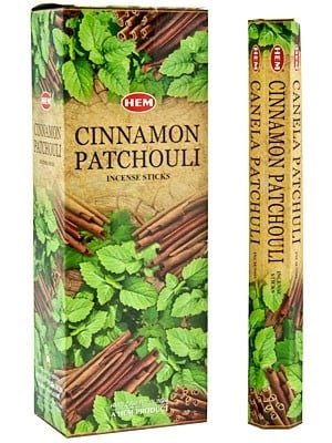 HEM Cinnamon Patchouli Hexa Incense Sticks – 6-Pack Box