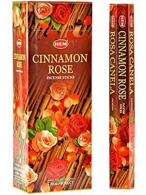 HEM Cinnamon Rose Hexa Incense Sticks – 6-Pack Box