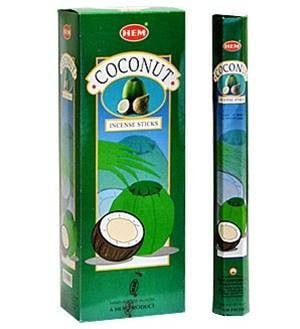 HEM Coconut Hexa Incense Sticks – 6-Pack Box