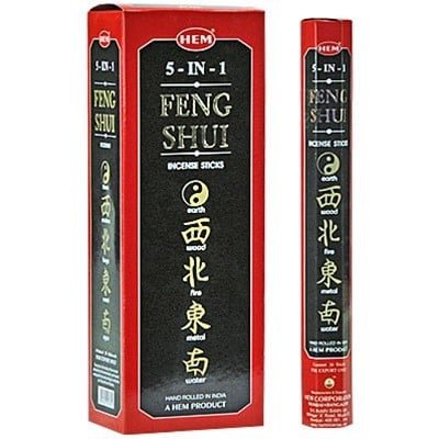 HEM Feng Shui 5-in-1 Hexa Incense Sticks – 6-Pack Box