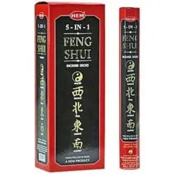 HEM Feng Shui 5-in-1 Hexa Incense Sticks – 6-Pack Box