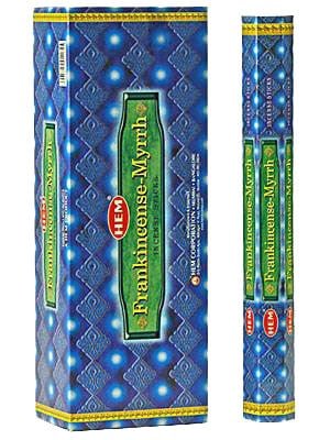 [H220-FRANKINCENSEMYRRH] HEM Frankincense Myrrh Hexa Incense Sticks – 6-Pack Box