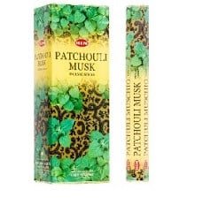 HEM Patchouli Musk Hexa Incense Sticks – 6-Pack Box