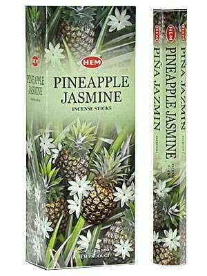 HEM Pineapple Jasmine Hexa Incense Sticks – 6-Pack Box