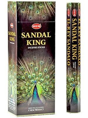 [H220-SANDALKING] HEM Sandal King Hexa Incense Sticks – 6-Pack Box